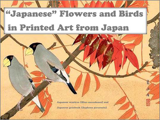 Japanese Flowers and Birds in Printed Art Exhibition of the Reader 